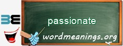 WordMeaning blackboard for passionate